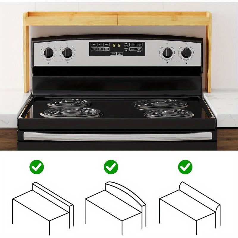 SpaceAid Bamboo Over the Stove Spice Holder Shelf 31.5\